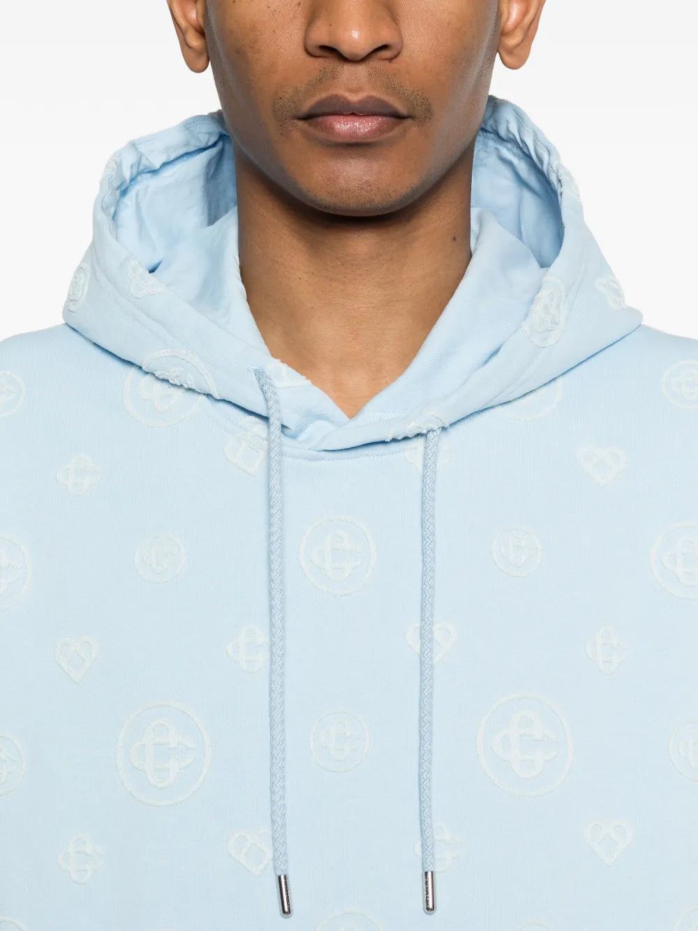 Hoodie met monogram-patch