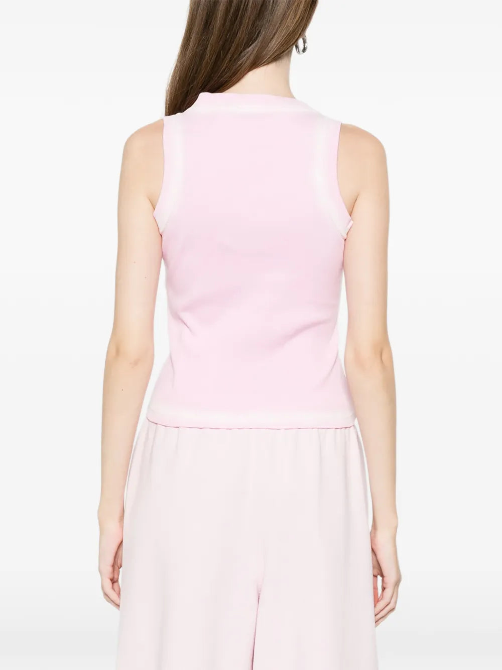 Geripptes Spray-Off-Stamp Tanktop