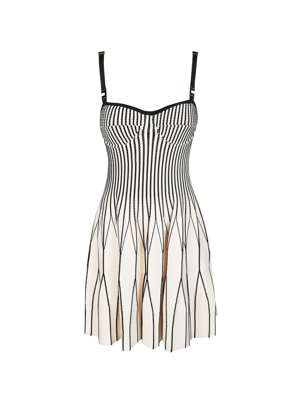 Gestreiftes Midikleid