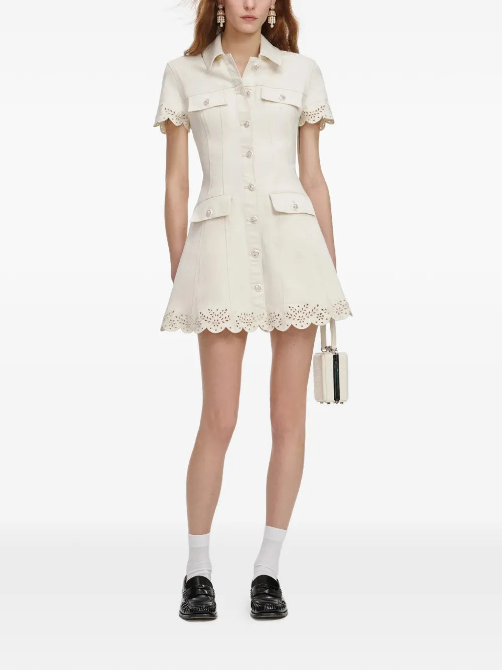 Minikleid mit Kragen