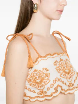 Tropi top s detailom strapcov