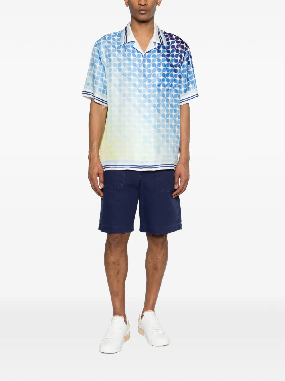Koszula Tennis Tile Cuban z wzorem