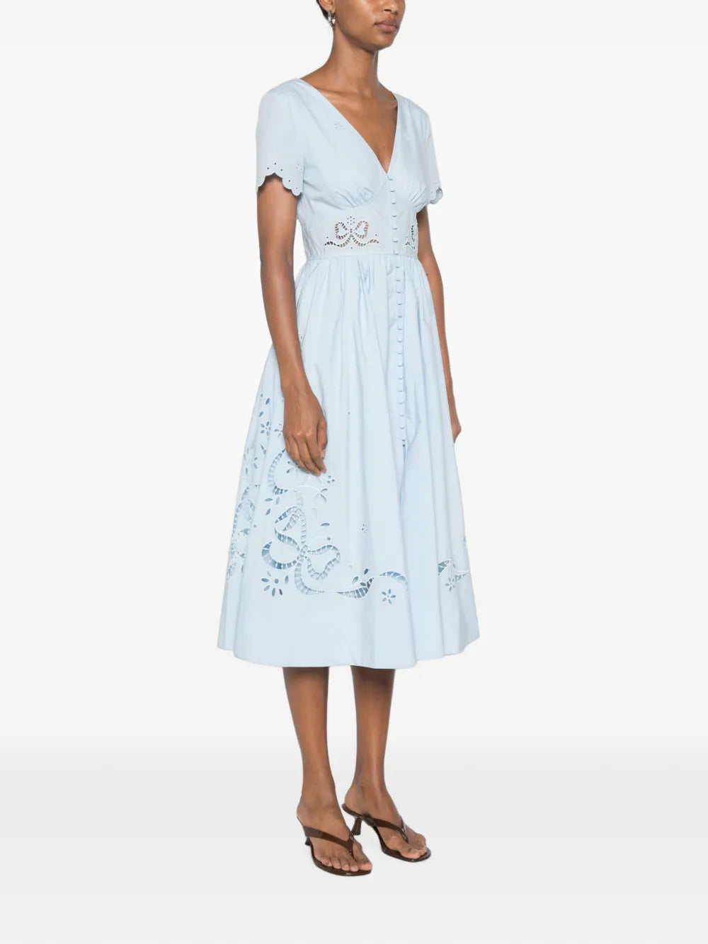 besticktes Midikleid