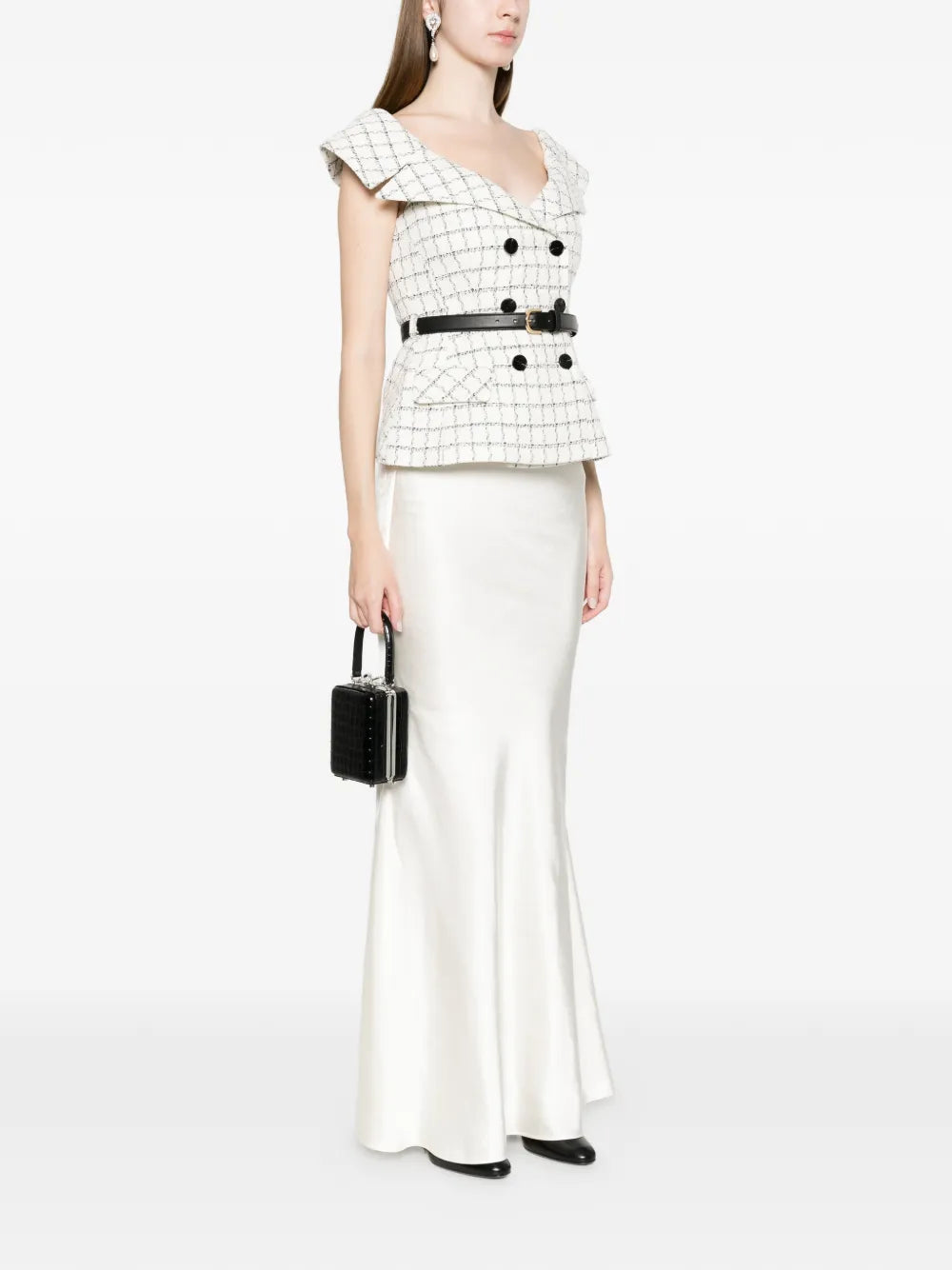 Maxi dress with buttons