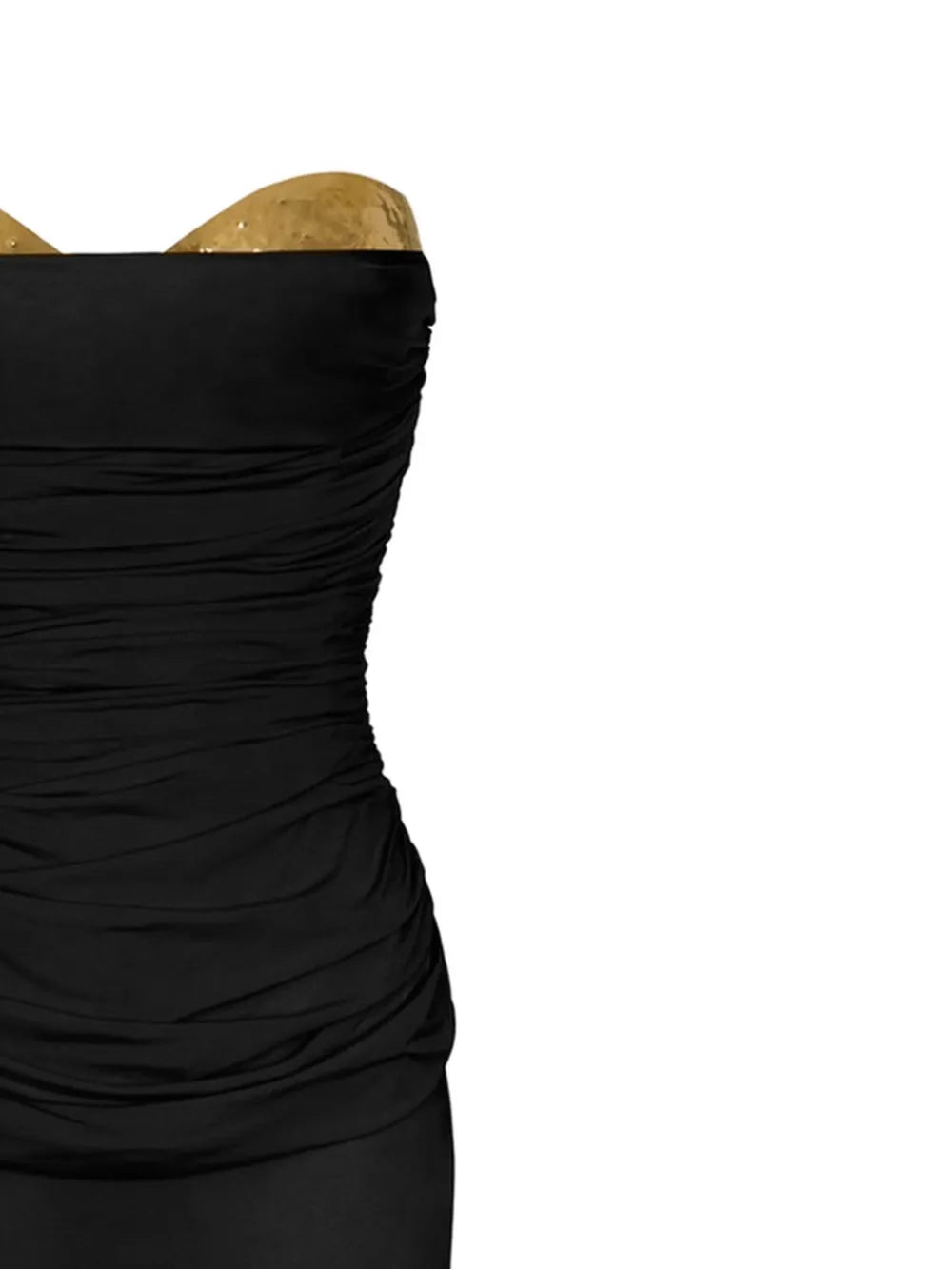 Šaty s drapovaným detailom