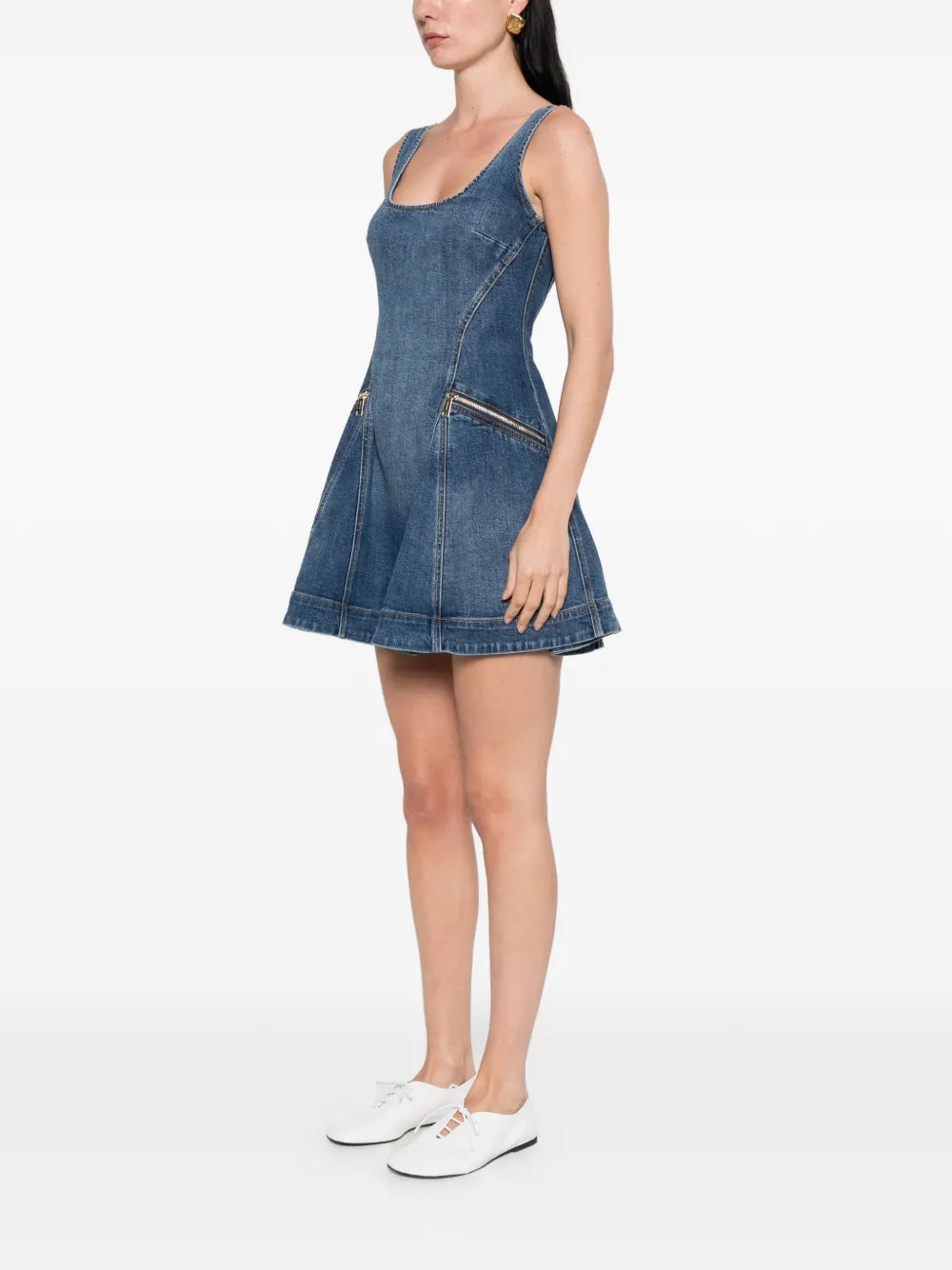 Mini dress with ruffles