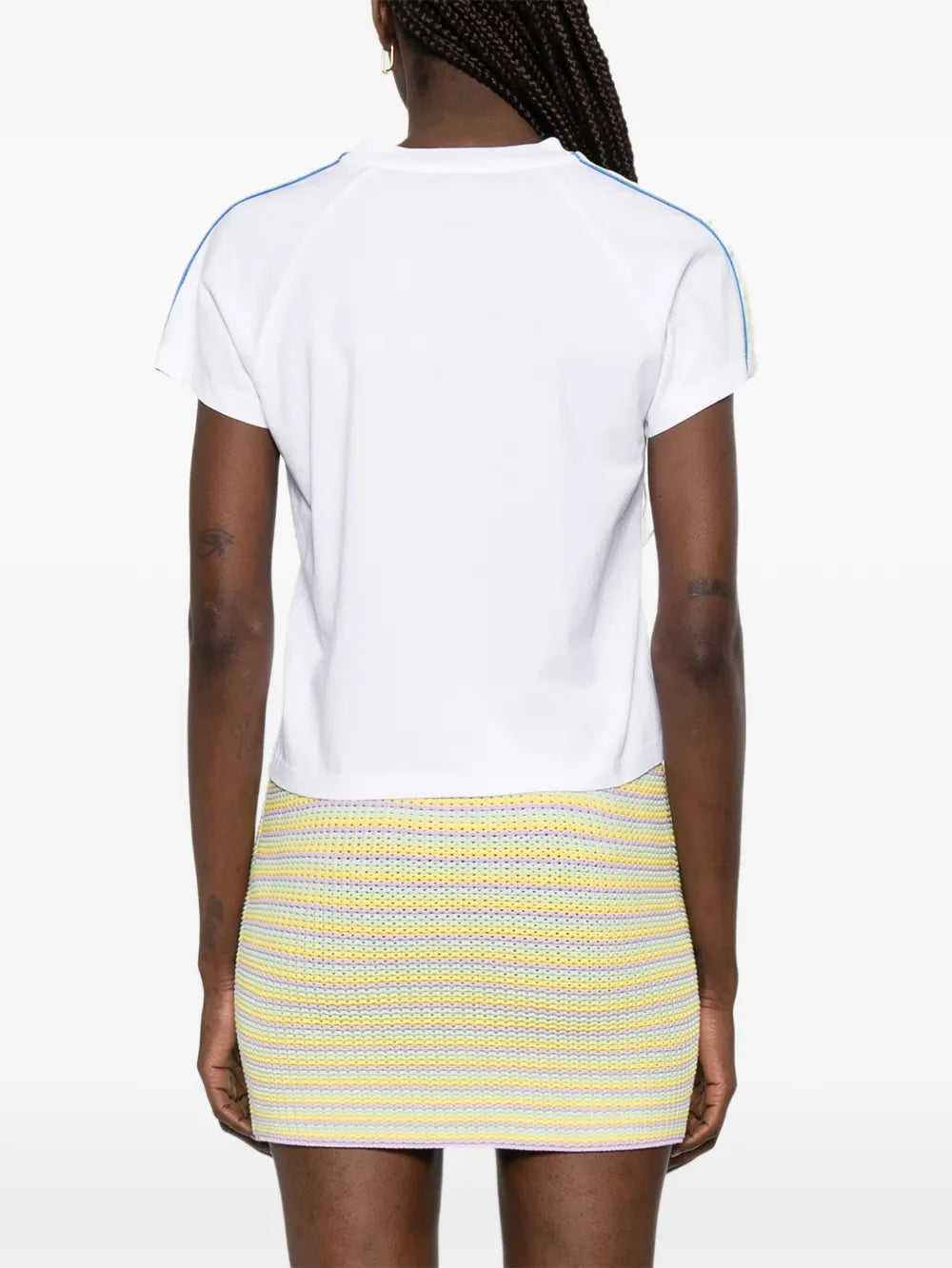 T-shirt met schouderaccentuering