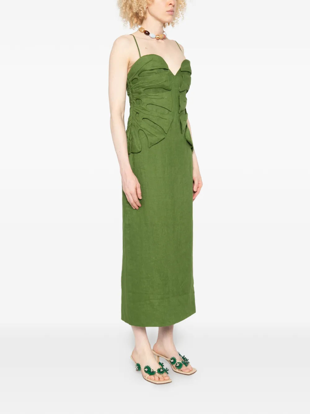 Monstera Leaf Maxi Dress