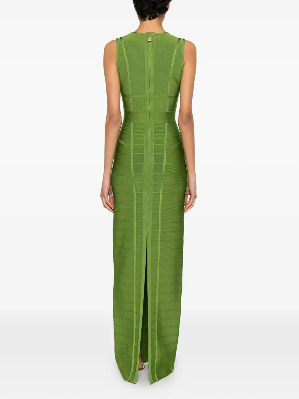 Maxi dress with buckles