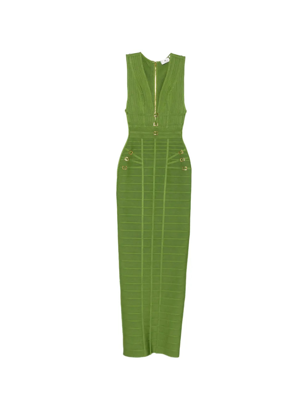 Maxi dress with buckles