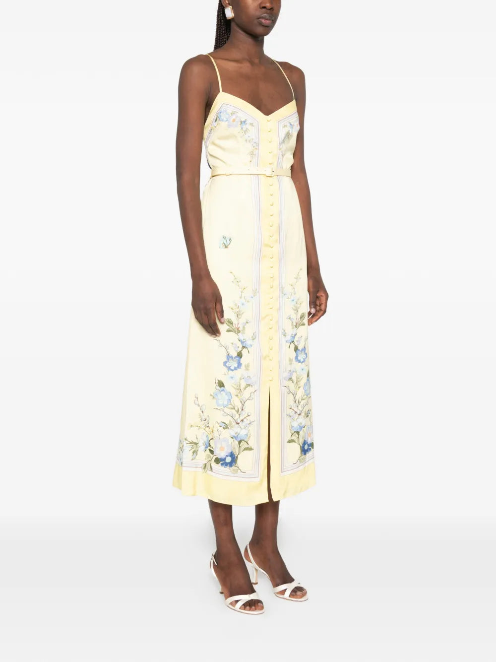 Midi Dress with Floral Print