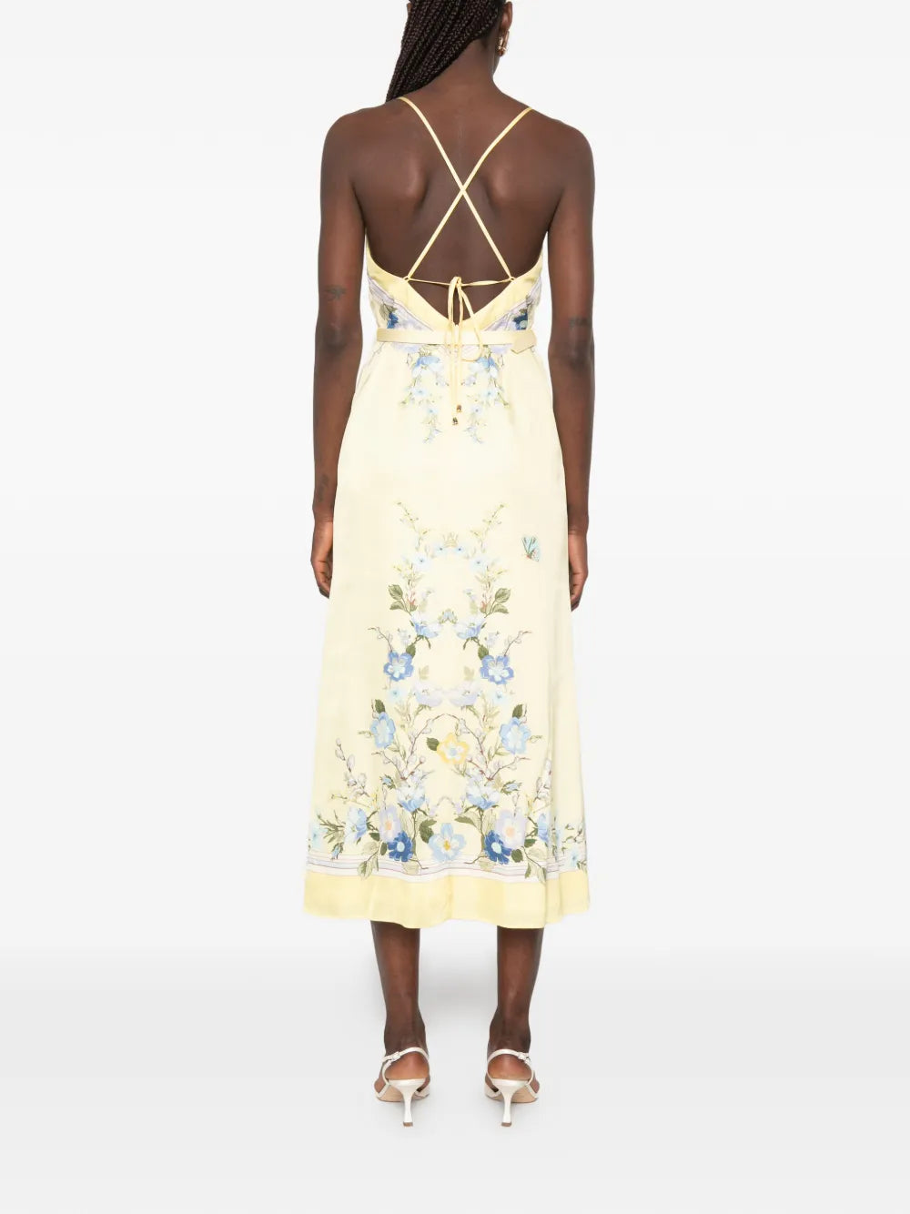 Midi Dress with Floral Print