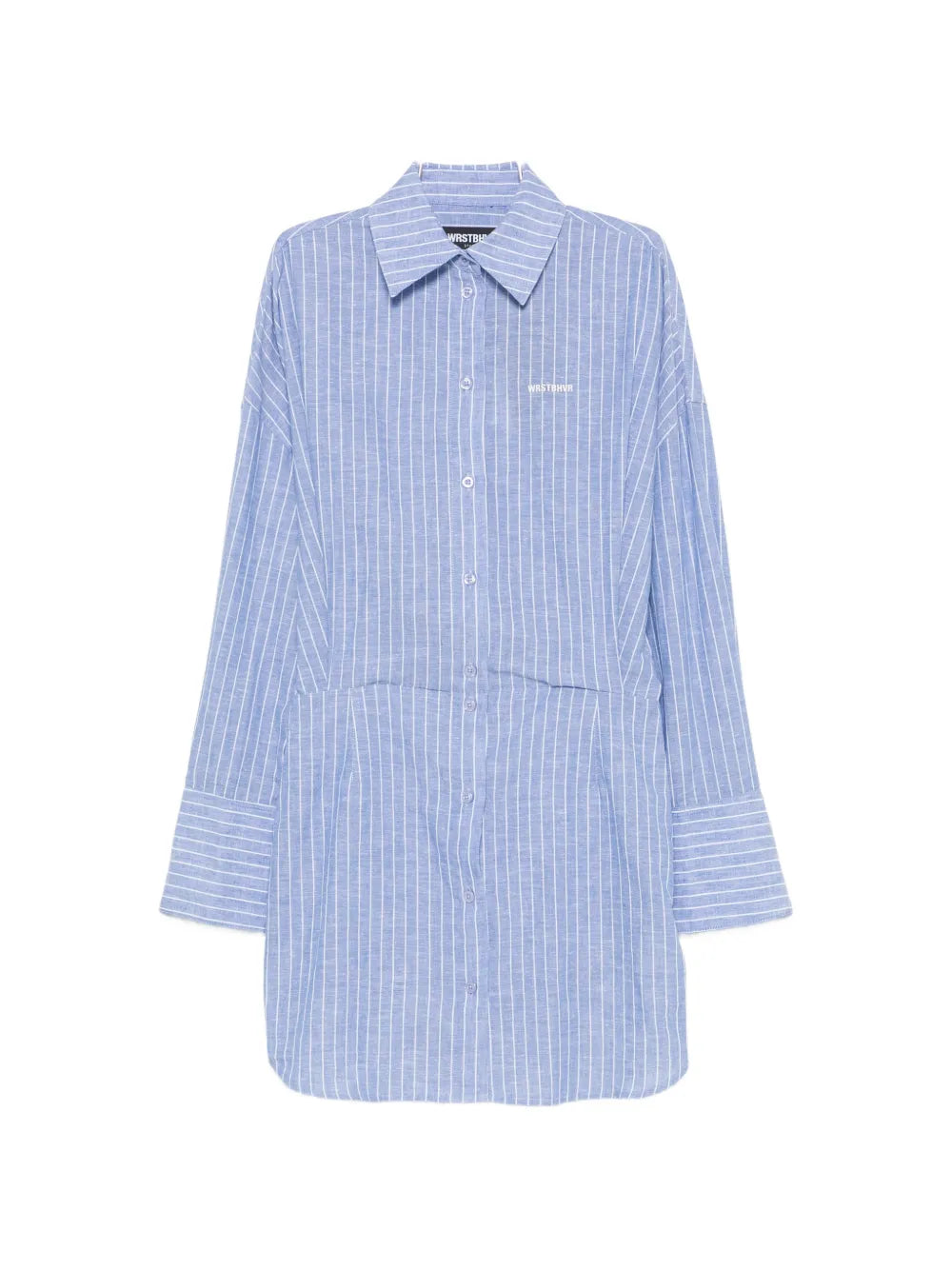 TAVINA striped mini dress with buttons