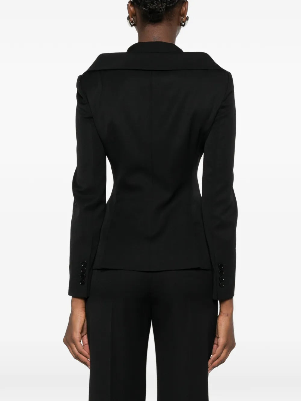 Blazer with off-shoulder neckline