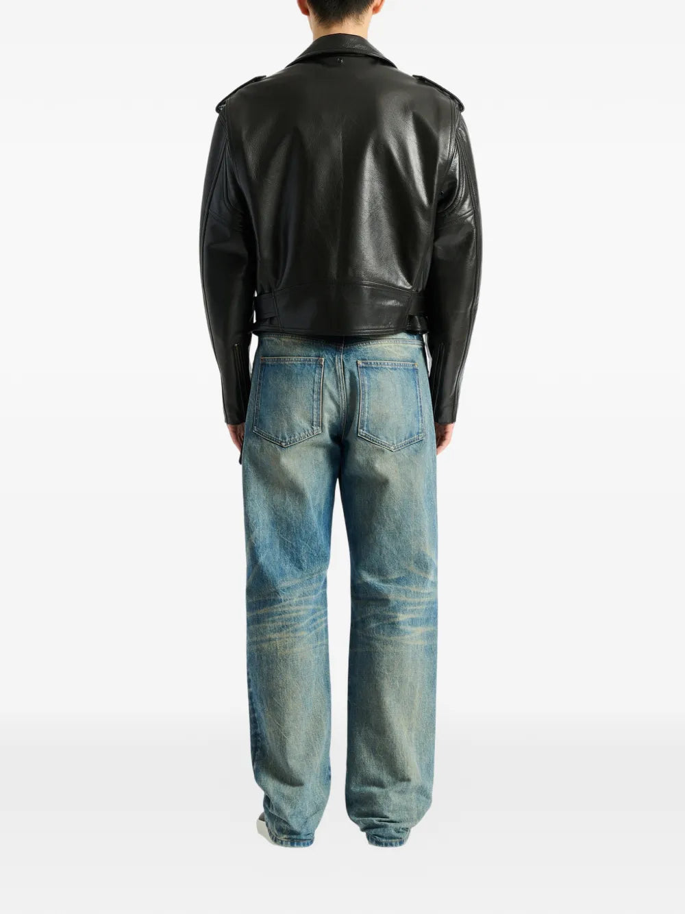 Strukturierte Bikerjacke