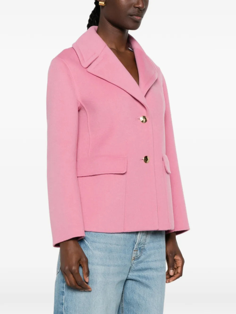 Jacke mit Knopfverschluss und gekerbtem Revers