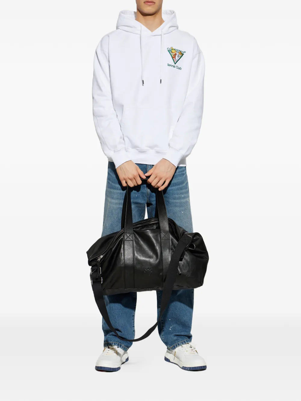 Hoodie mit „Tennis Club“-Stickerei