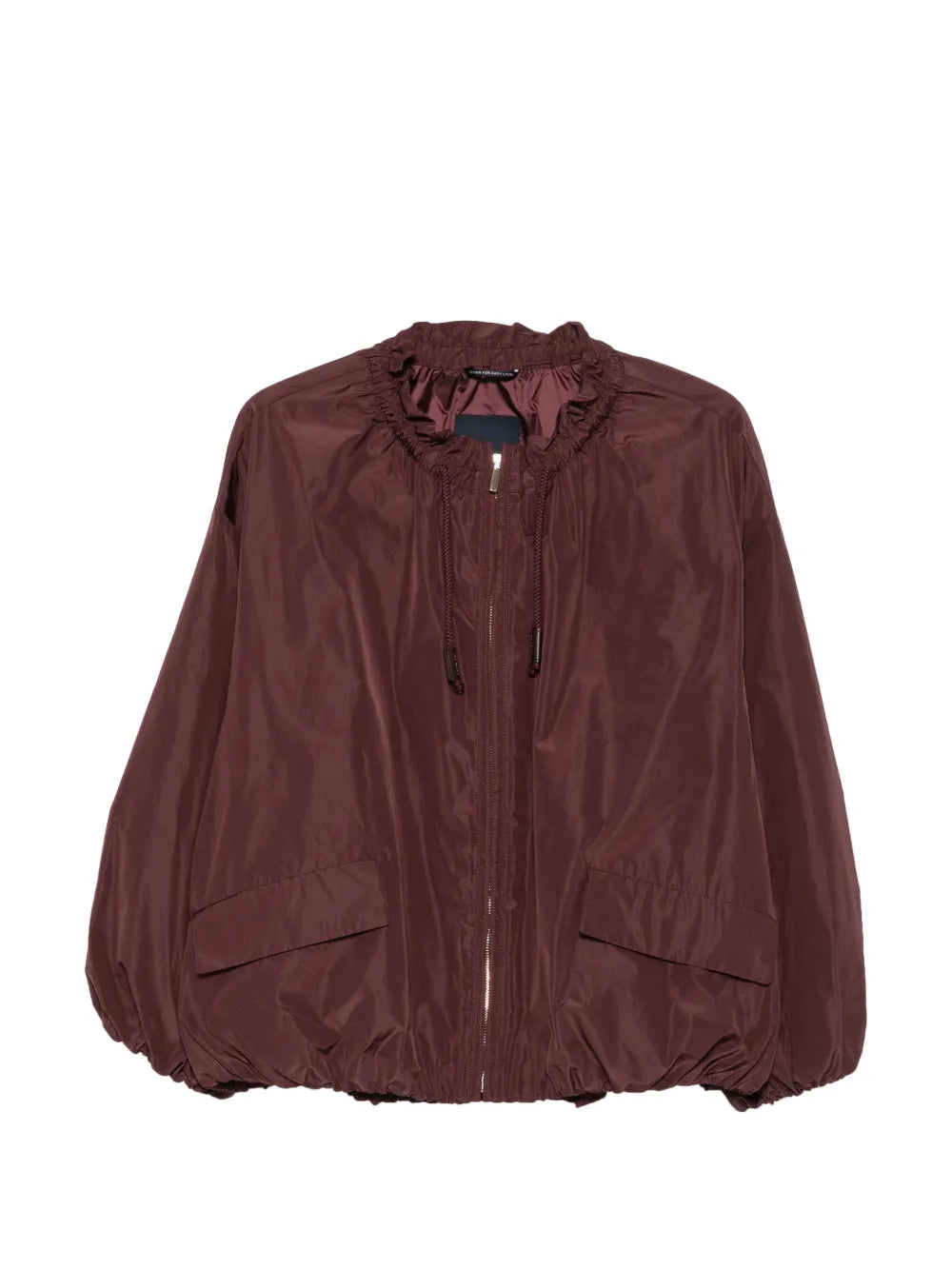 Jacke mit Rüschen und Kordelzug