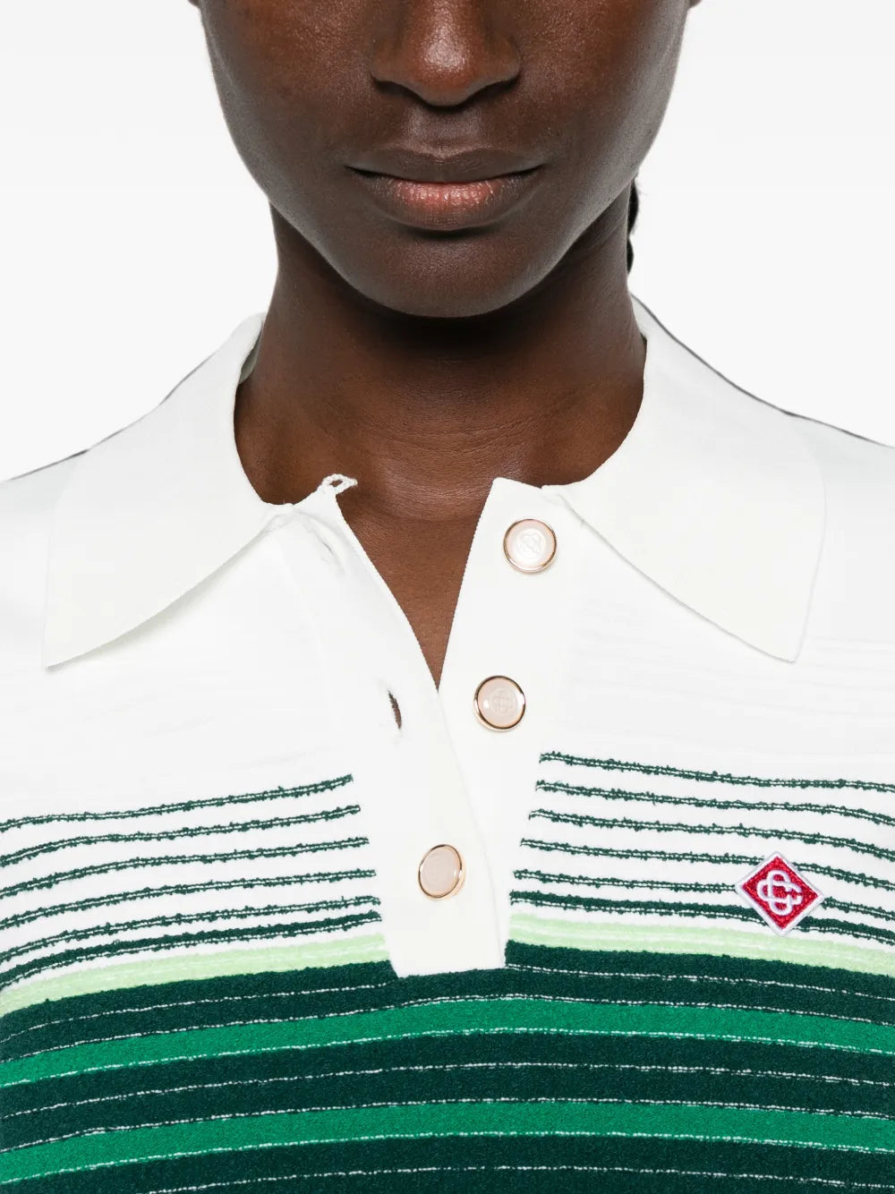 Gestreiftes Damen-Poloshirt