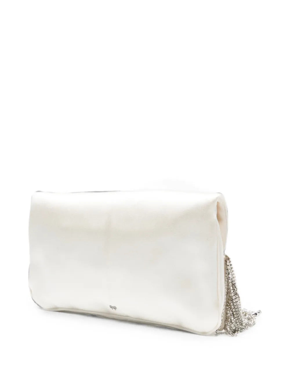 Clutch-Tasche mit Schleifenverzierung und Kristallfransen