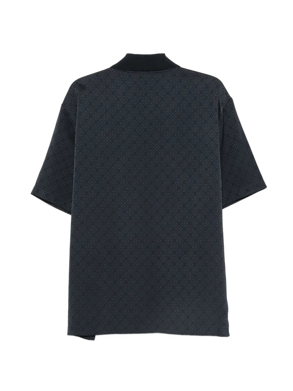 Polohemd mit Monogramm-Muster