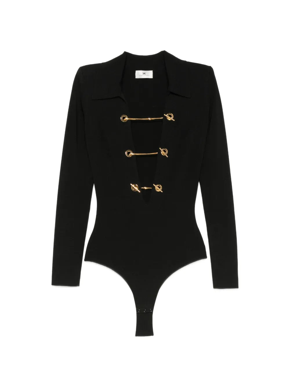 Cut-out-Bodysuit mit Kettenglied-Details