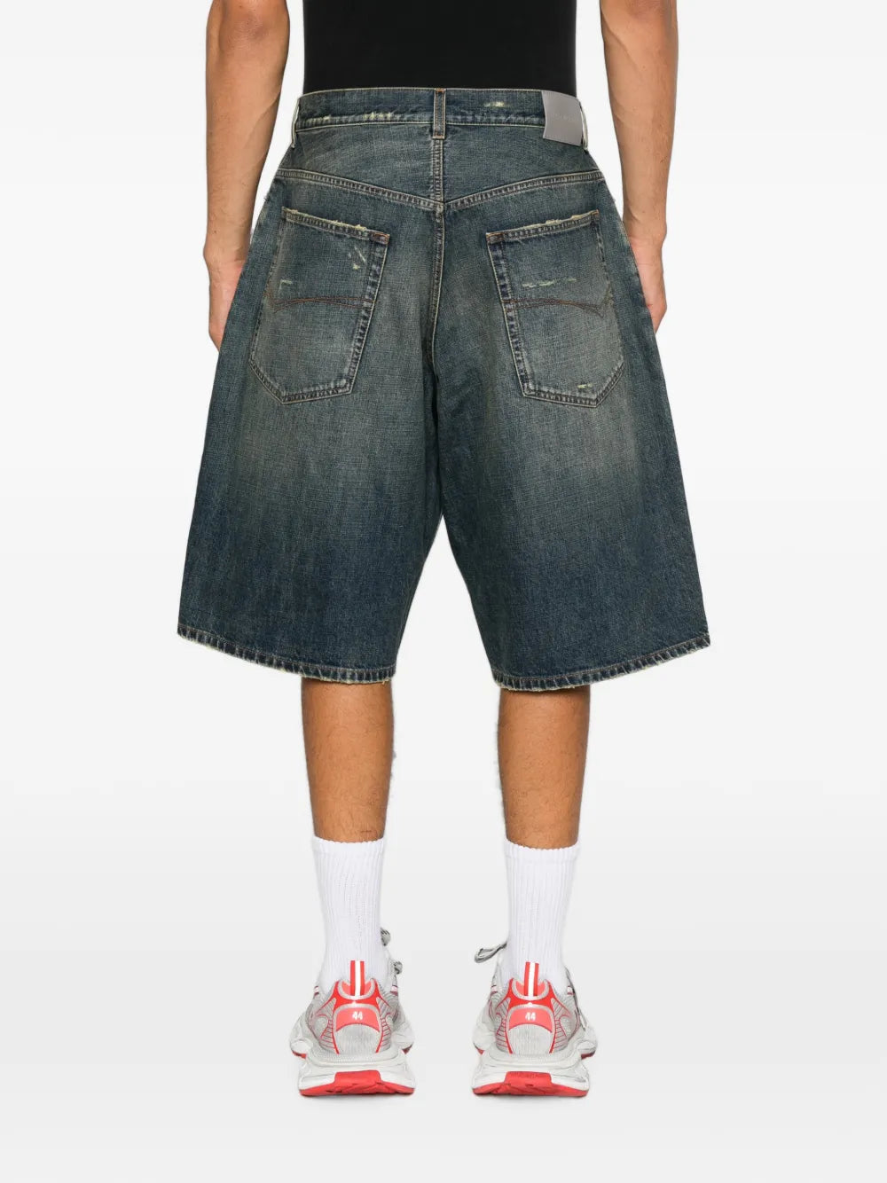 Ausgeblichene Jeans-Shorts