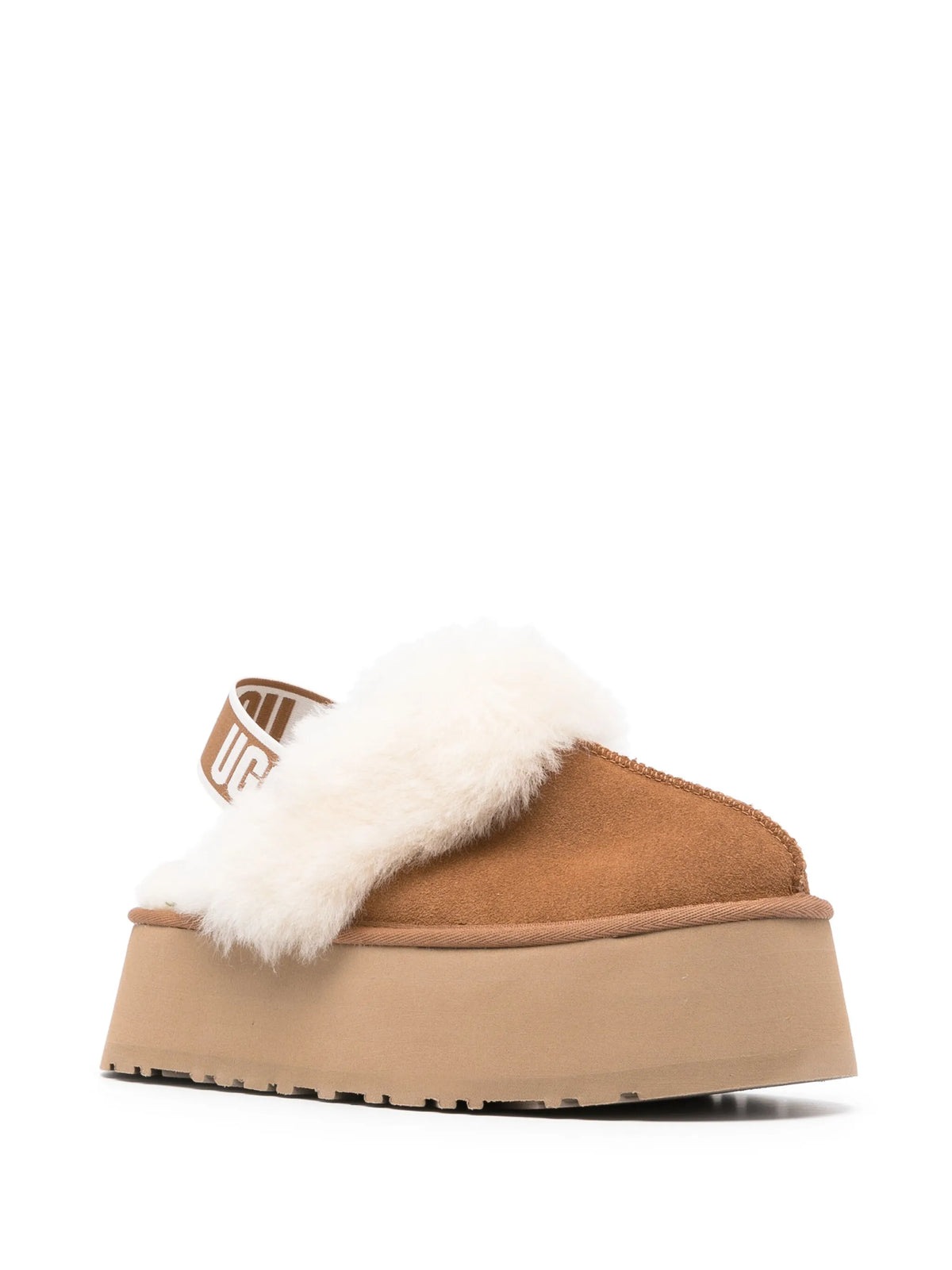 Funkette Plateau Slingback-Slipper