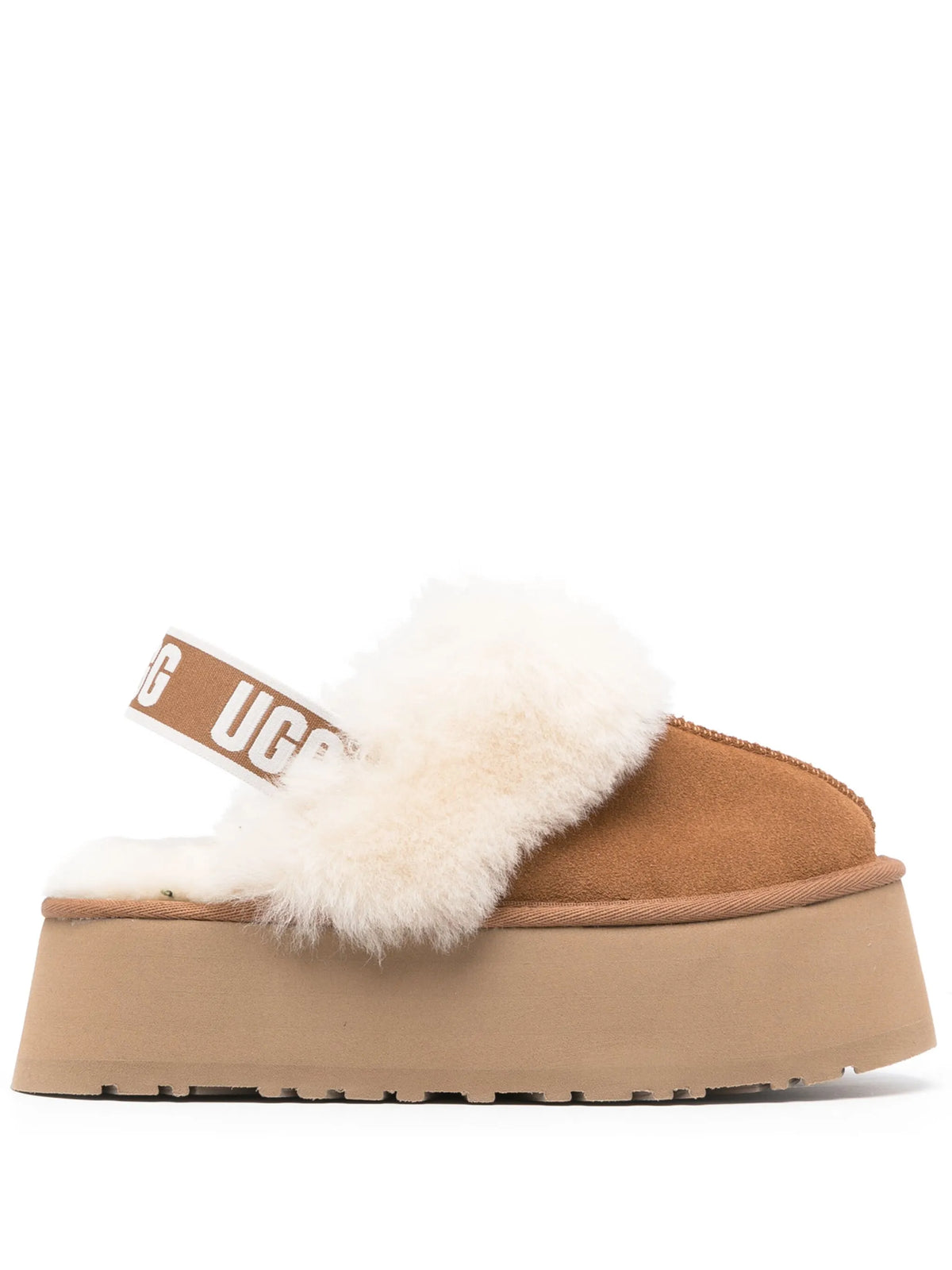 Funkette Plateau Slingback-Slipper