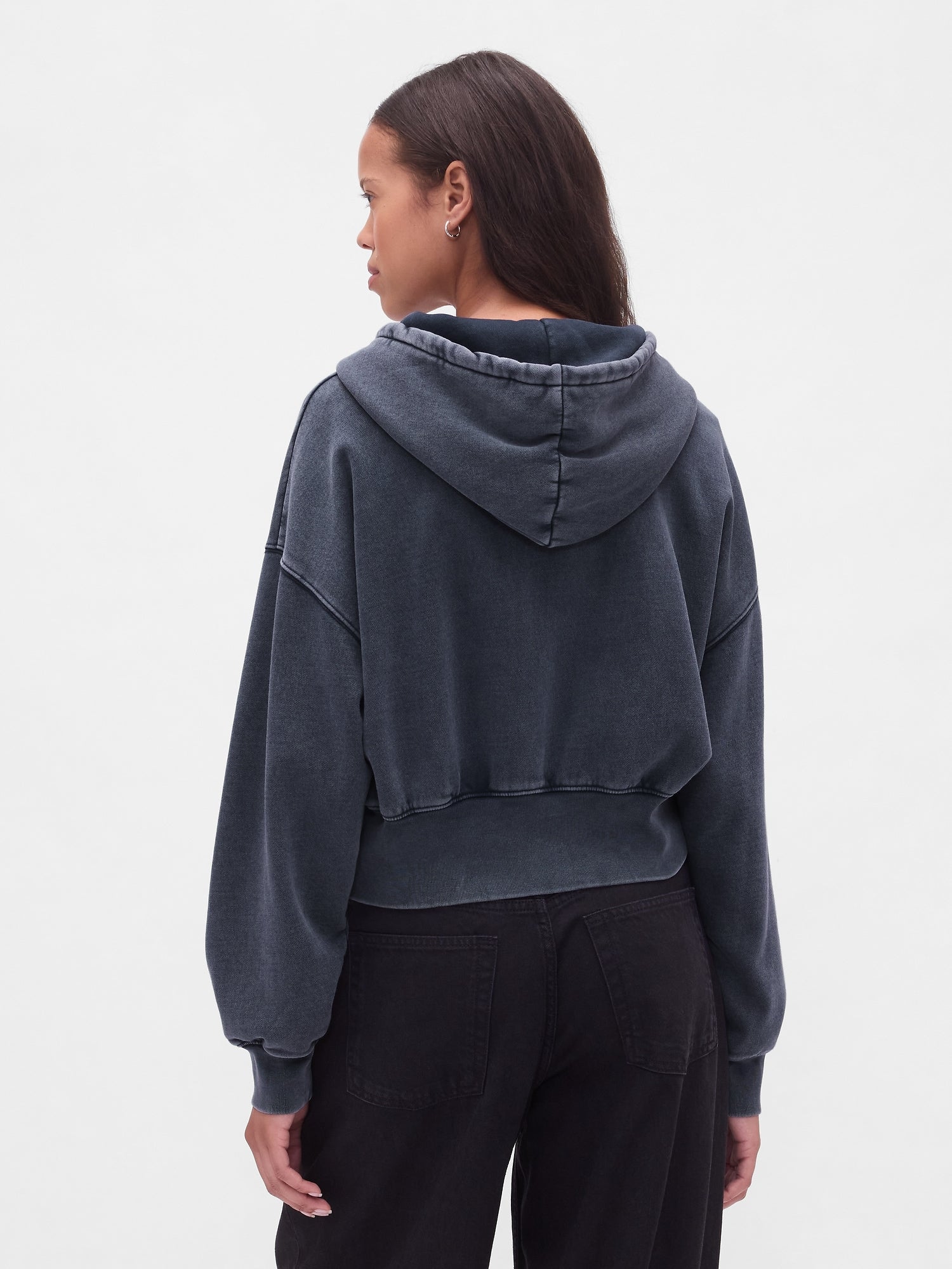 Mikina s kapucí a zipem s logem