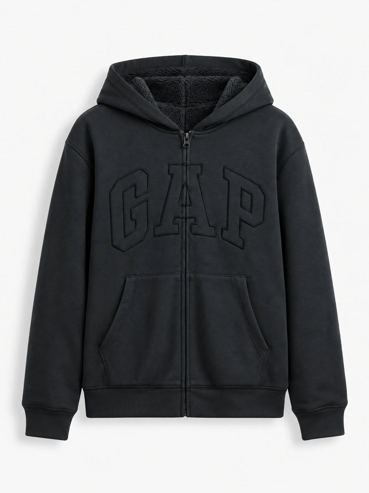 gefütterte Herren Kapuzenjacke mit Logo