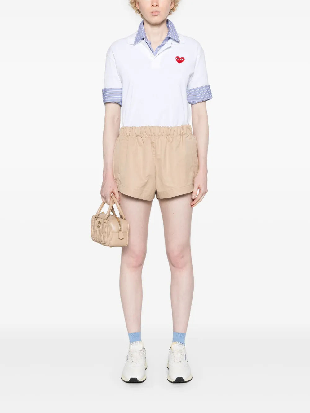 Poloshirt mit Herz-Patch