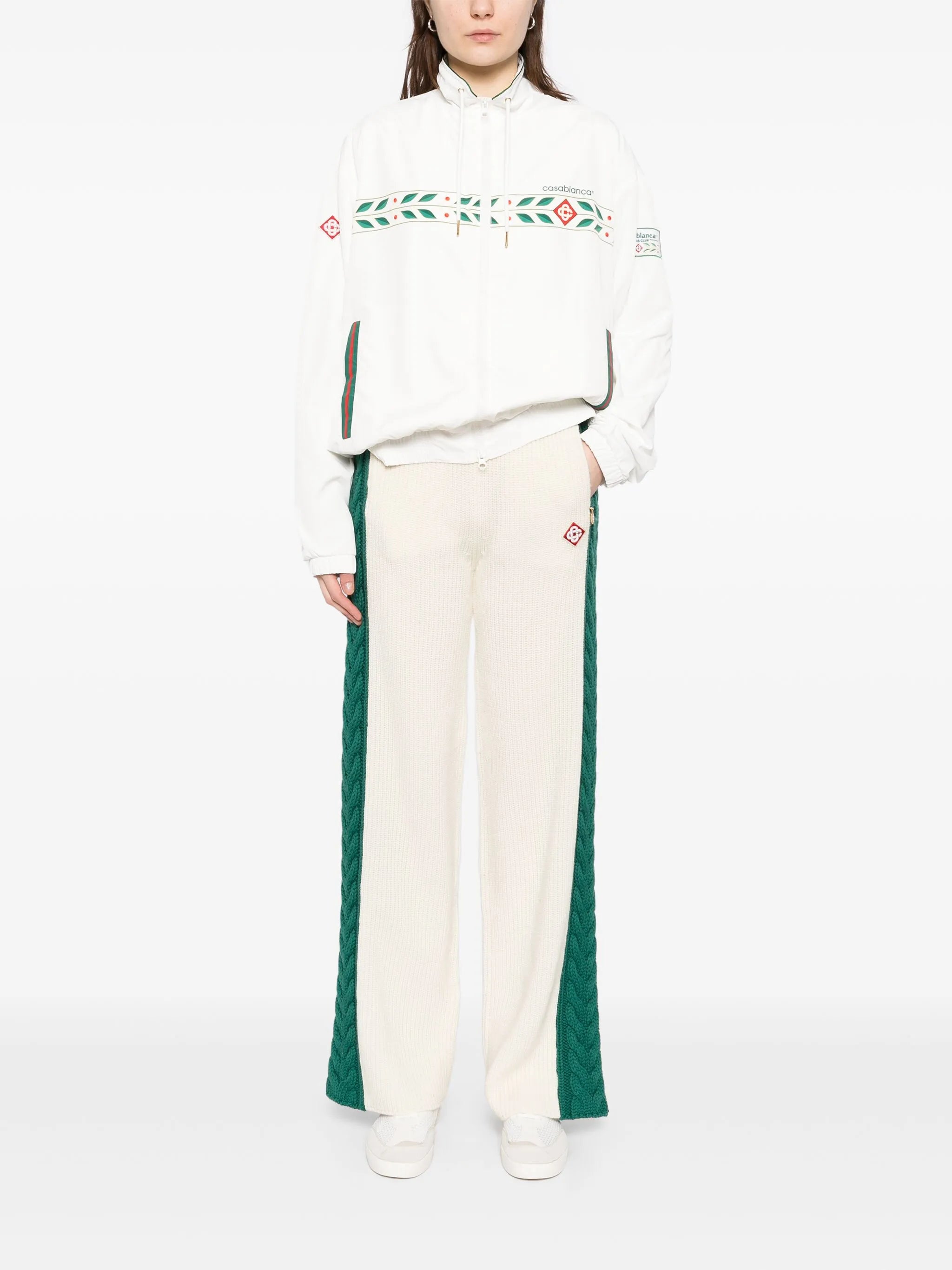 broek met kabelpatroon