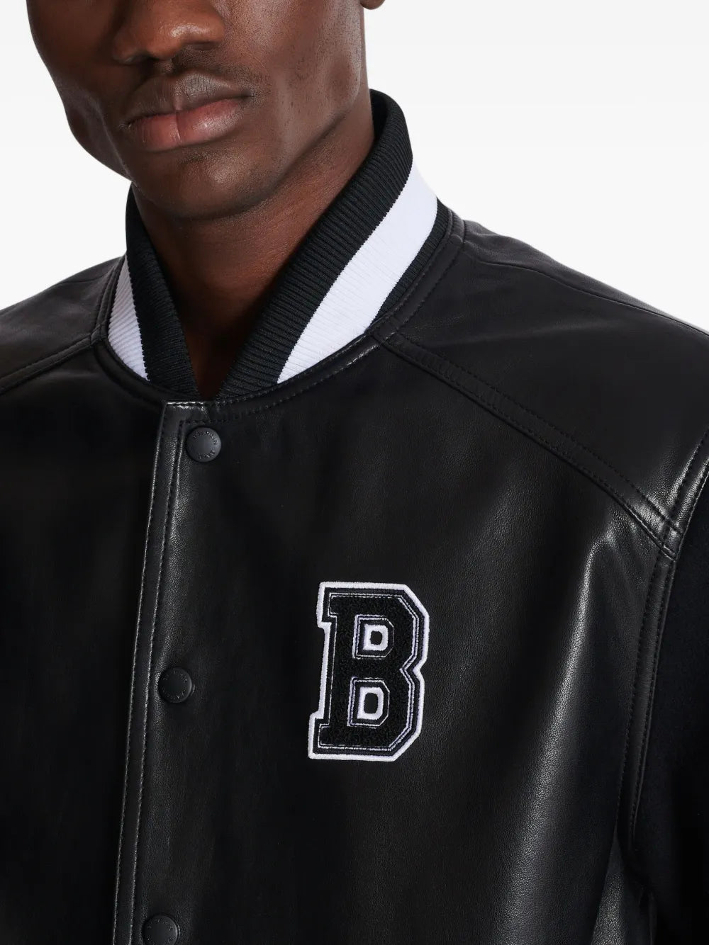 Bomber jacket made of leather