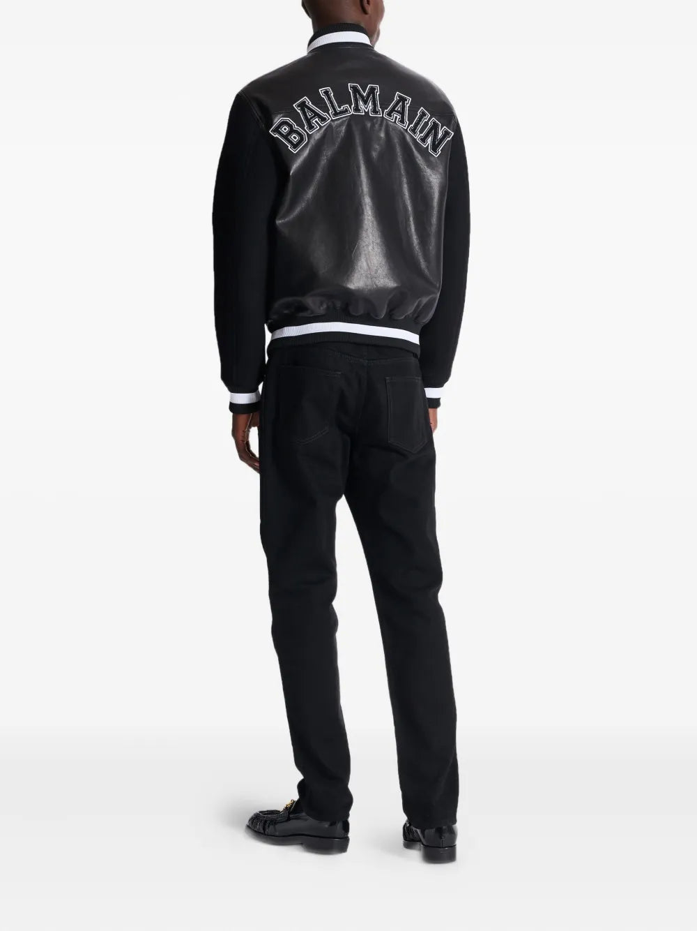 Bomber jacket made of leather