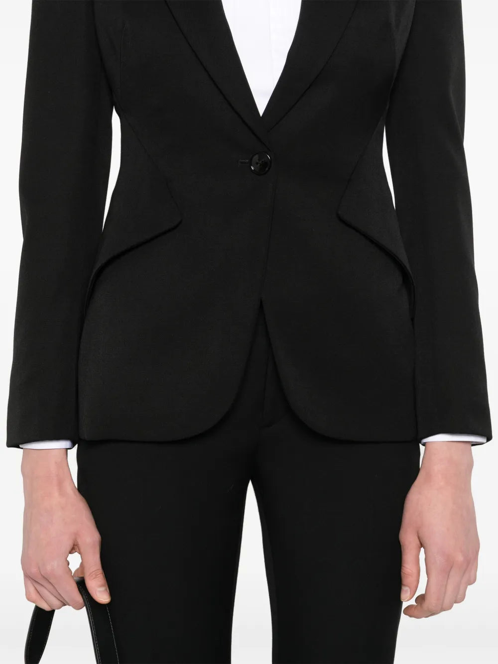 Single-breasted wool blazer