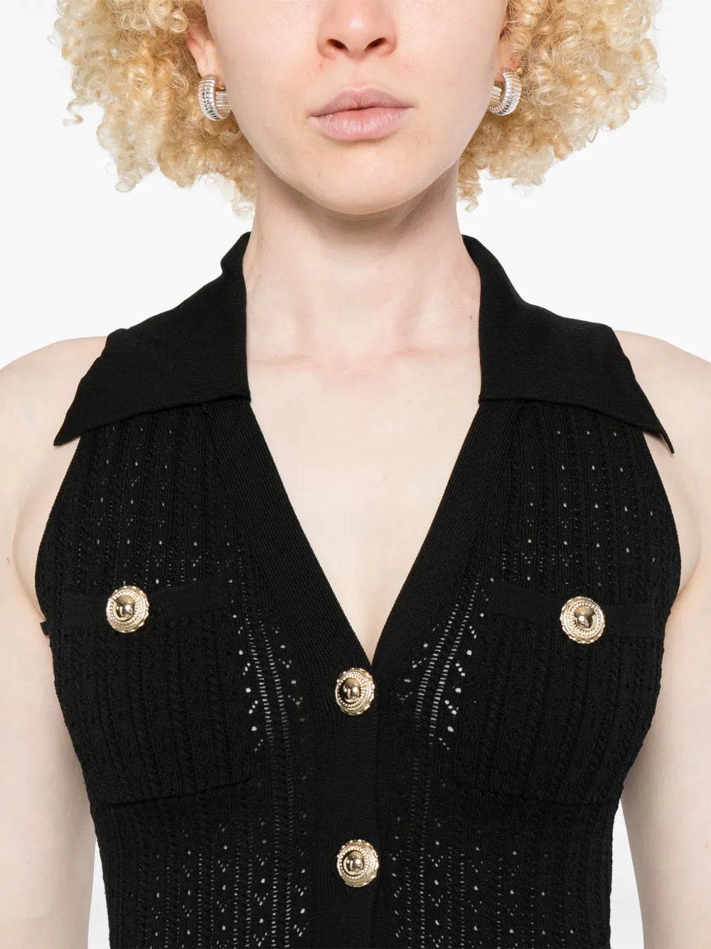 Minikleed van pointelle-breisel