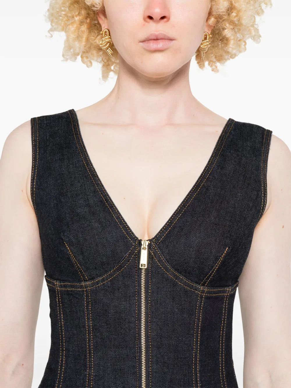 Klassieke jeans mini-jurk