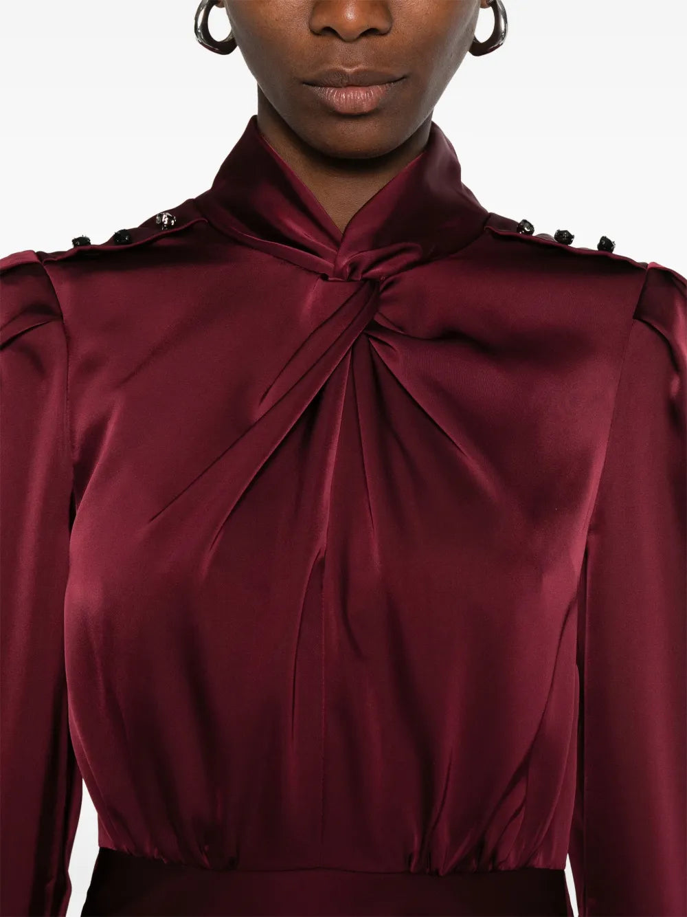 Gerimpelde midi-jurk