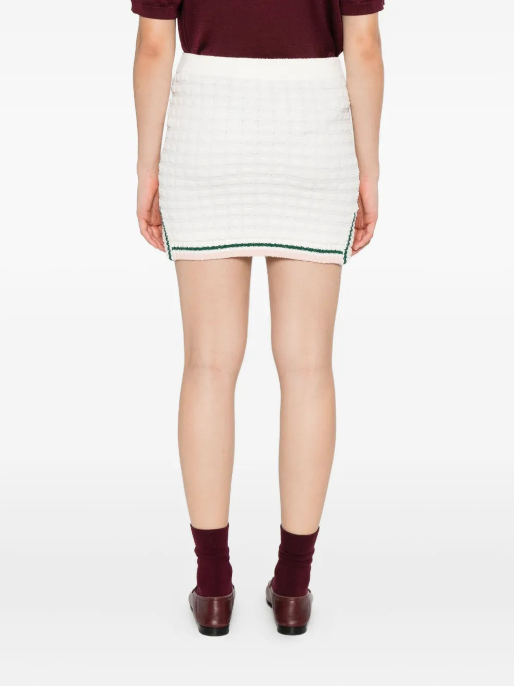 BOUCLE COTTON SKIRT