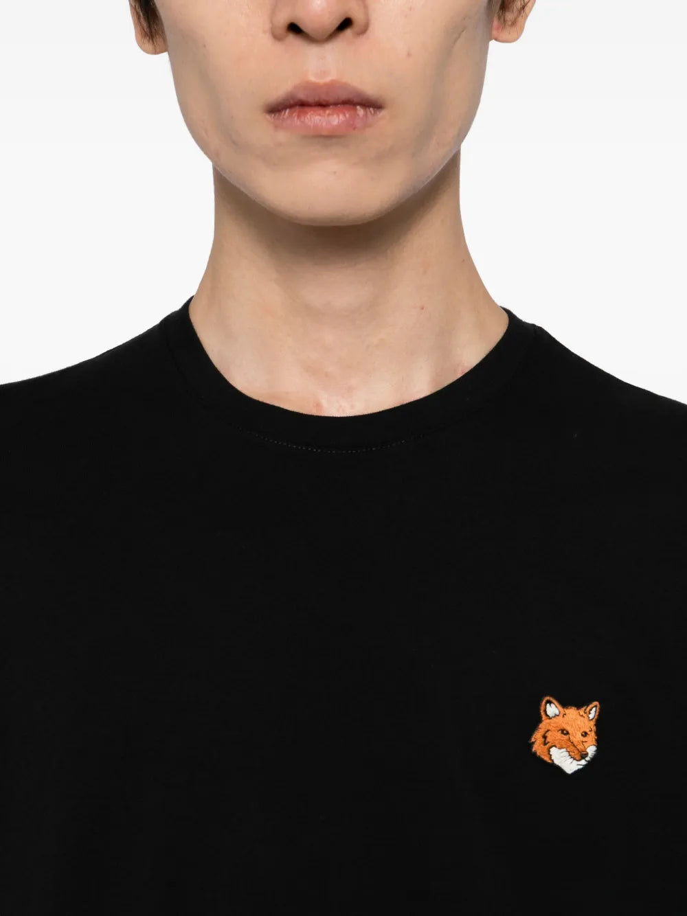 T-shirt met Fox-logo-borduring
