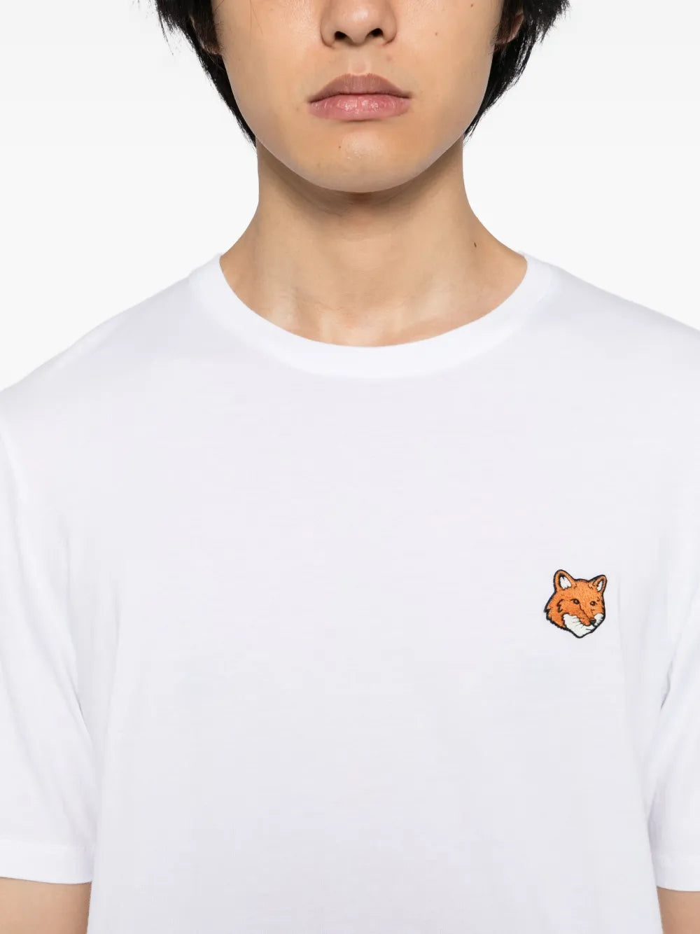 T-shirt met Fox-logo-borduring