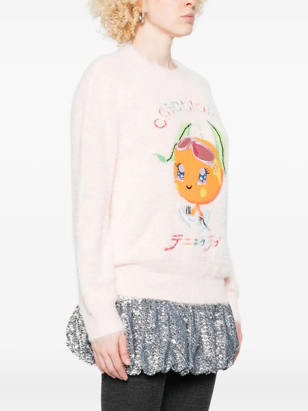 Sweatshirt with logo embroidery