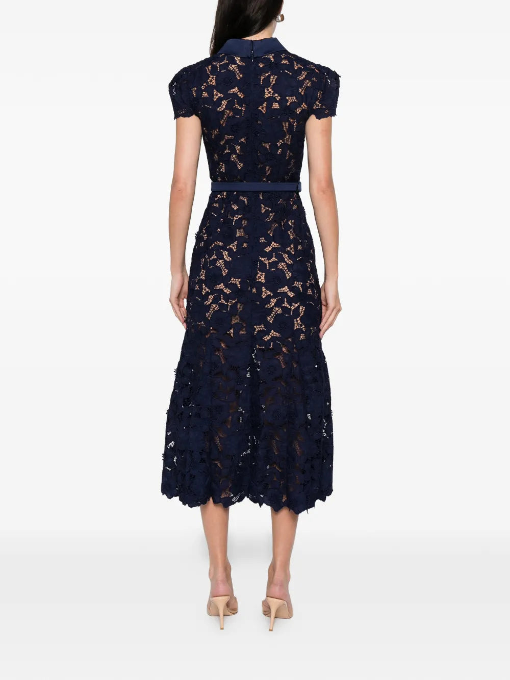 Midikleid mit Spitze