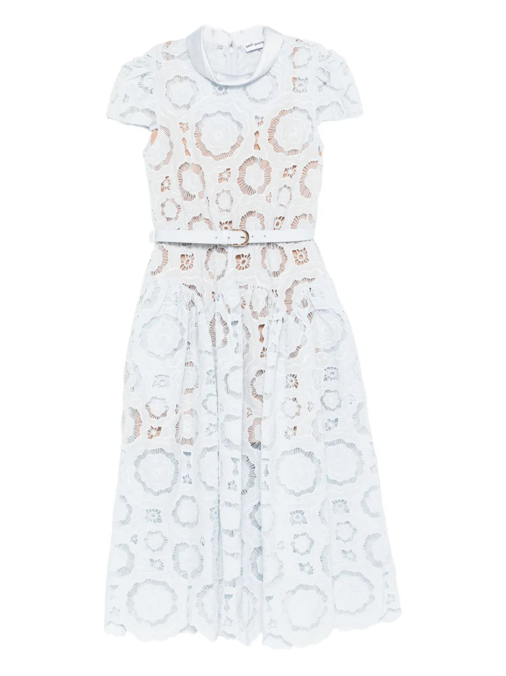 Midi dress made of floral lace