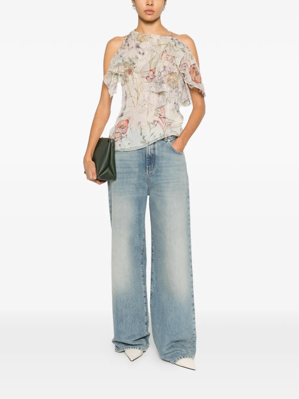 Jeans mit weitem Bein