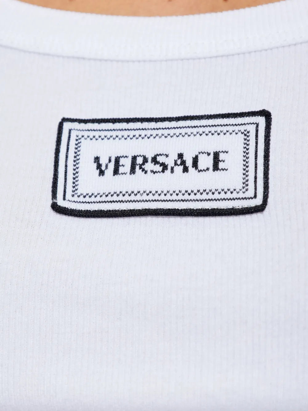 Tank top with logo patch