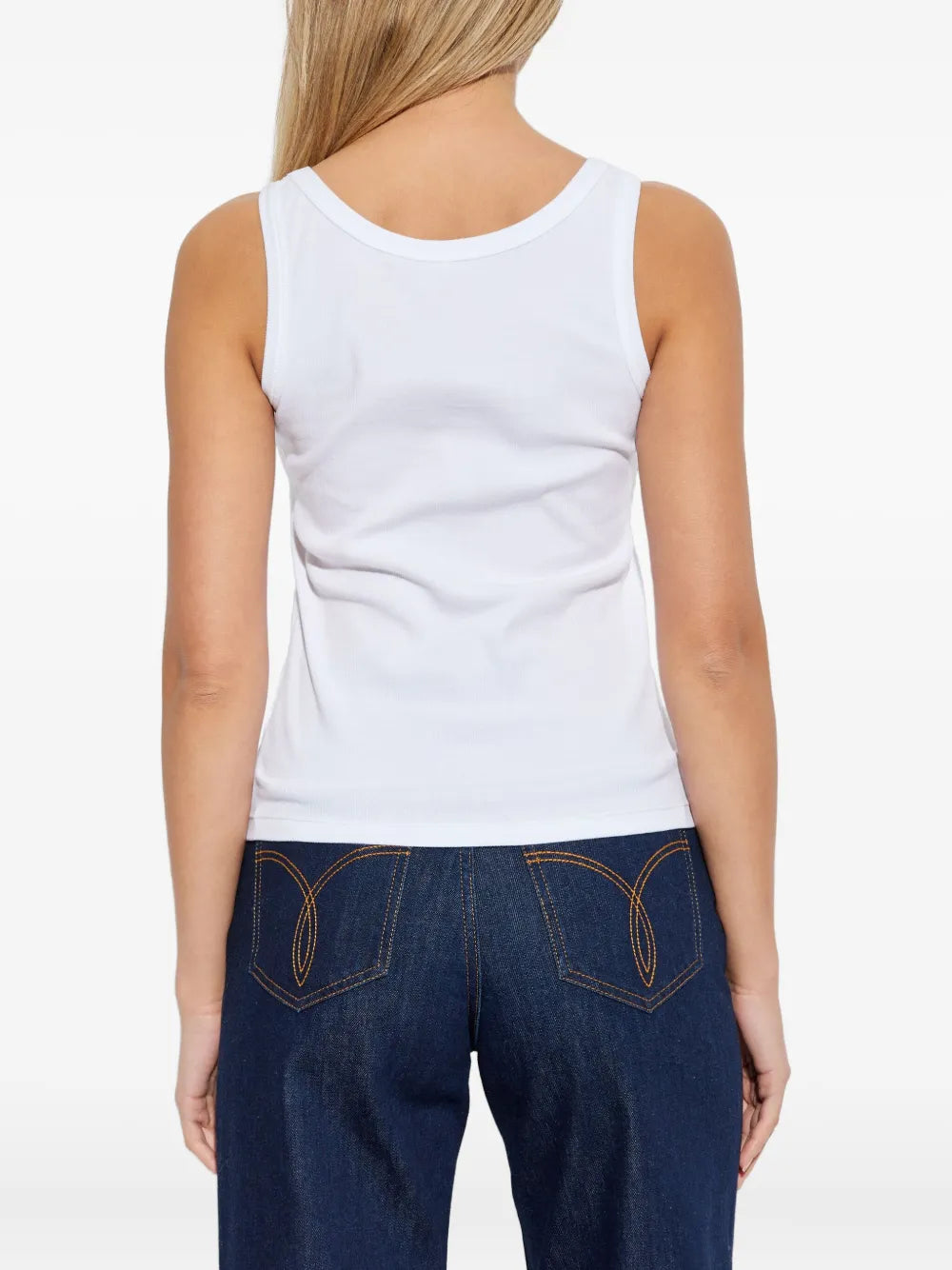 Tank top with logo patch