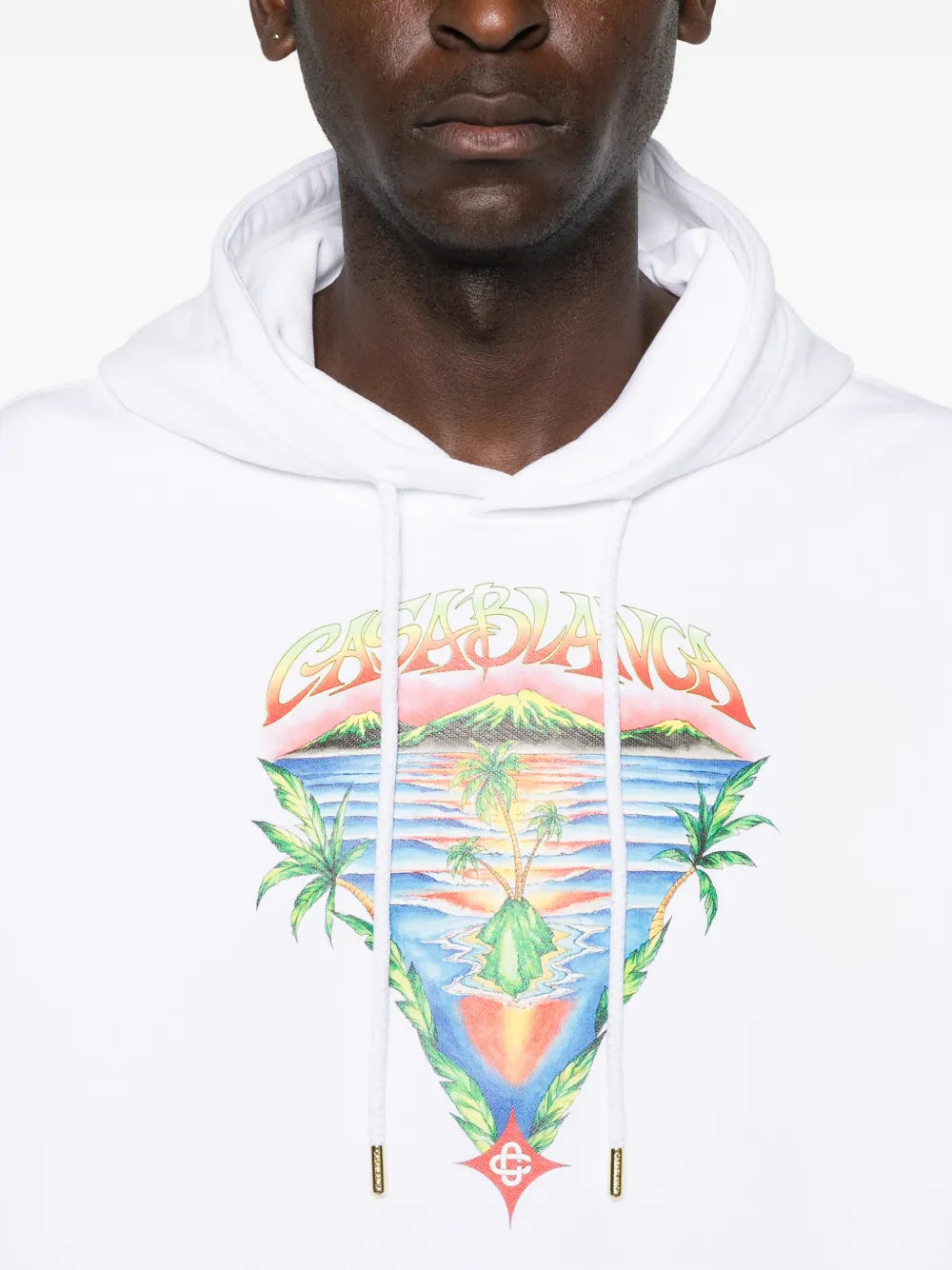 Hoodie with Triangle Print