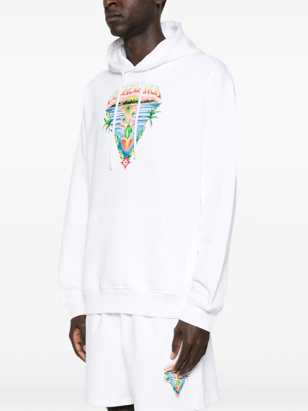 Hoodie with Triangle Print